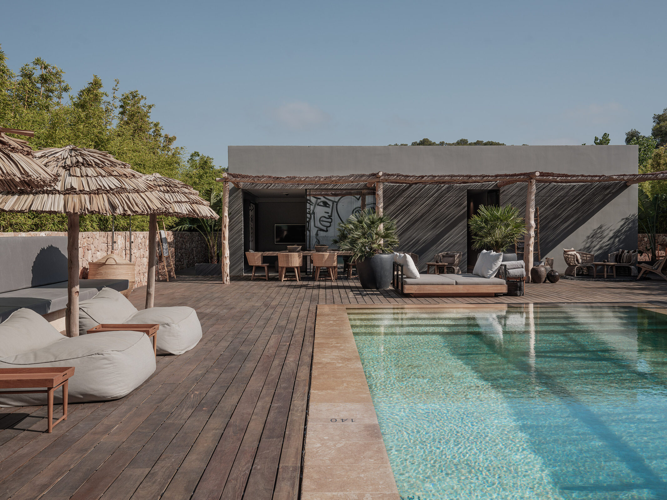 OKU Ibiza luxury villa Cala Gracio private four bedrooms swimming pool terrace