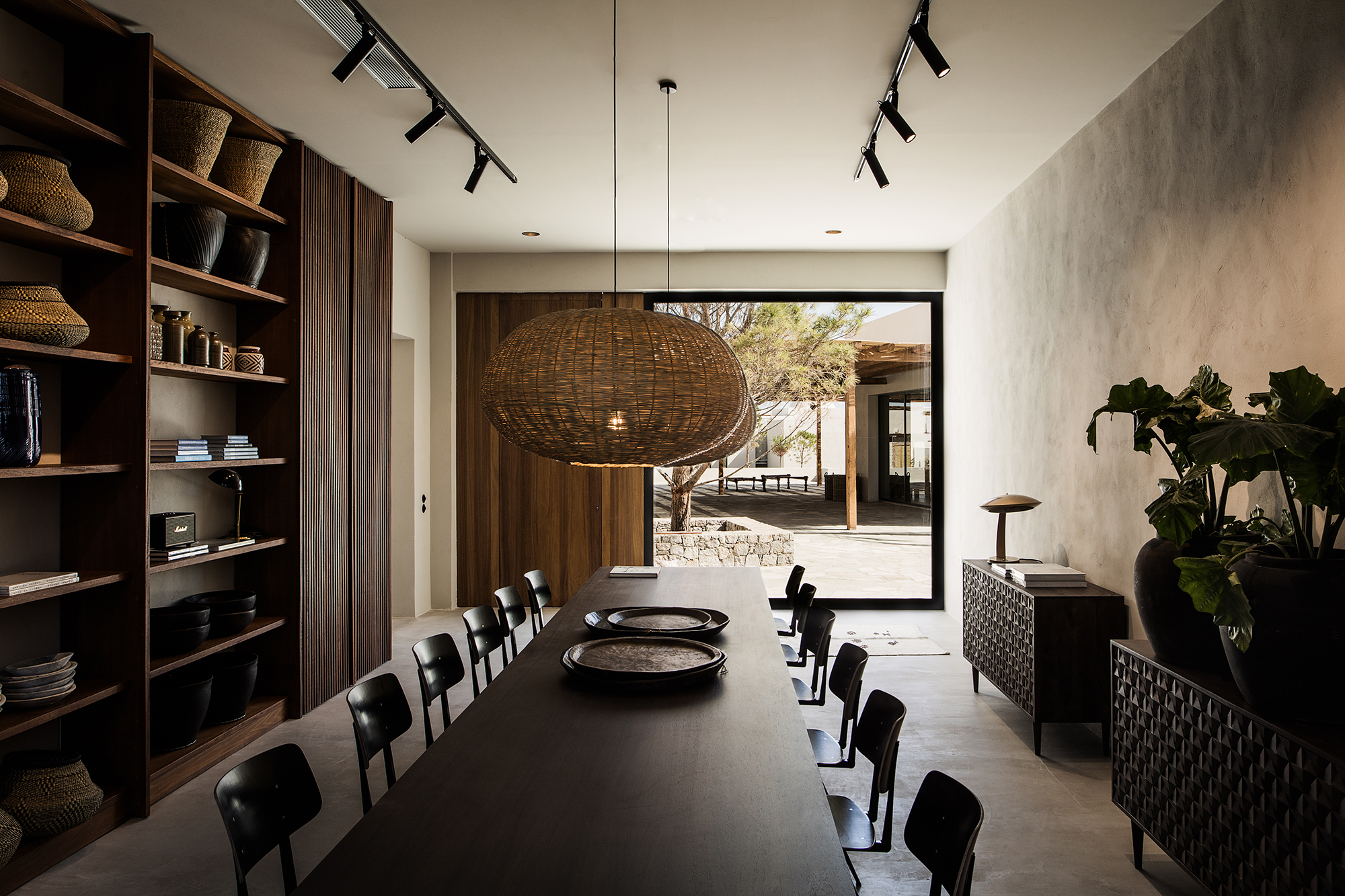 OKU Kos five-star hotel Greek Island luxury meeting room library lounge hotel interior design event space