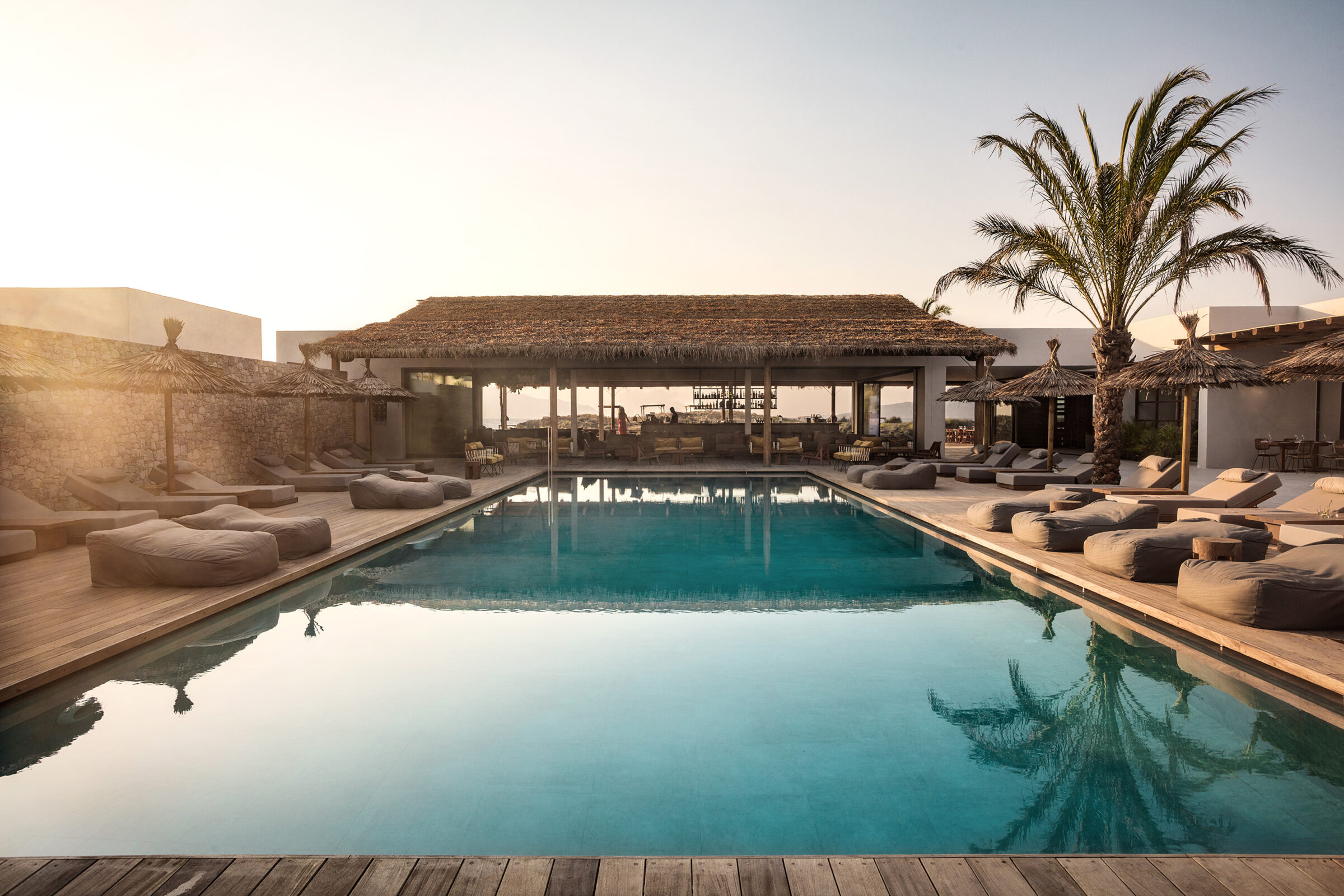 OKU Kos five-star hotel adults-only luxury main swimming pool beachfront sea views