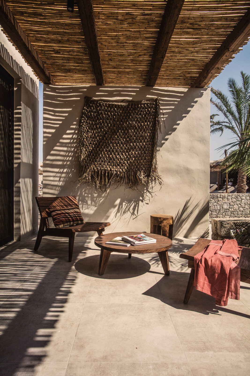 Rooms and accommodations at luxury adults-only resort OKU Kos each feature private large terraces with garden and sea views and comfortable lounge spaces