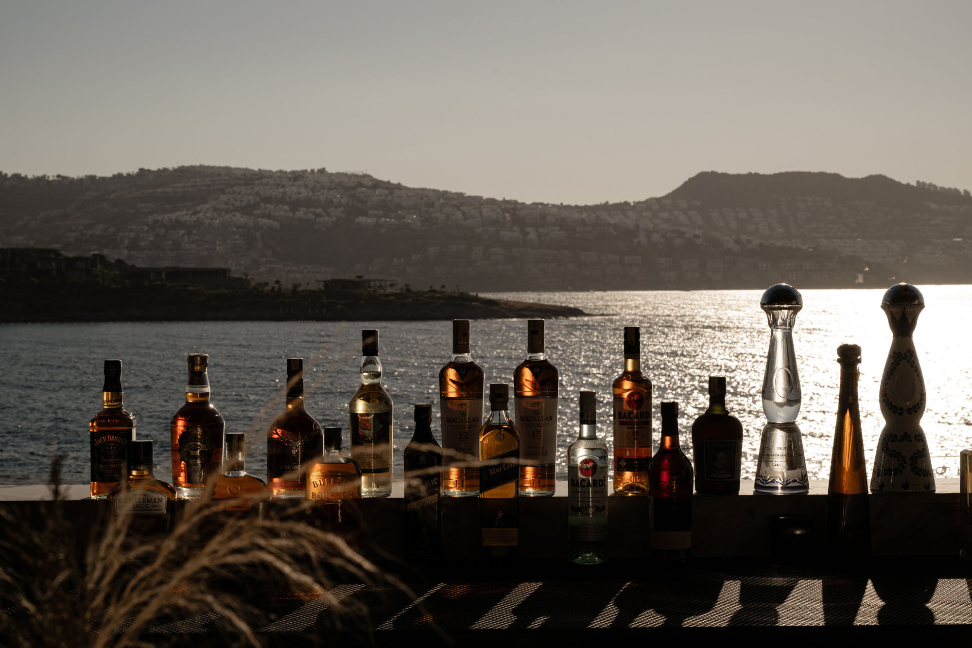 OKU Bodrum seafront bar and views from Teyo restaurant